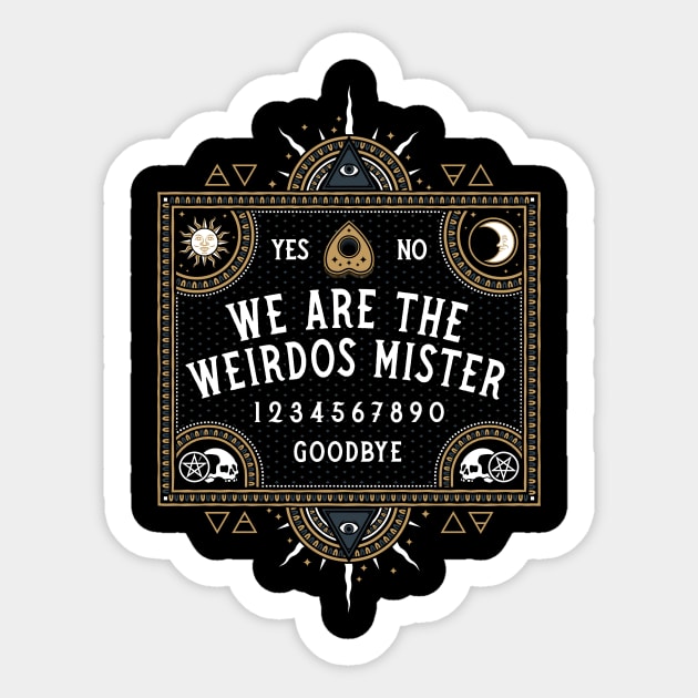 We Are The Weirdos - The Craft - Goth - Witch Sticker by Nemons